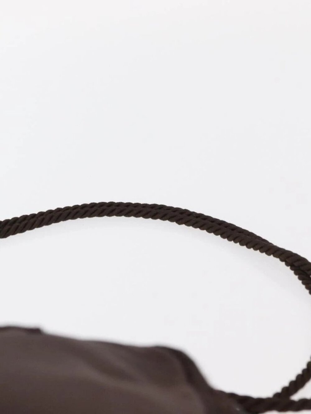 PRADA Shoulder Bag Nylon Brown Gold Auth gh1558 - Picture 9 of 16